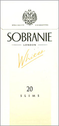 Sobranie Slims Whites Cigarette Pack