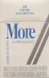More Super Lights Cigarette pack