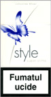 Style Super Slims Bleue Cigarette pack
