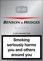 Benson & Hedges Silver Cigarette Pack