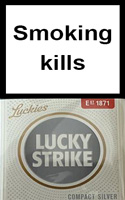 Lucky Strike Compact Silver Cigarette Pack