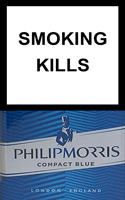 Philip Morris Compact Blue Cigarette Pack