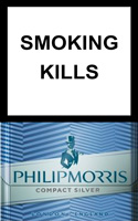 Philip Morris Compact Silver Cigarette Pack
