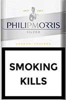Philip Morris Silver Cigarette Pack