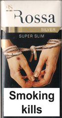 Rossa Super Slim Silver Cigarette Pack