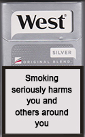 West Silver Cigarette Pack