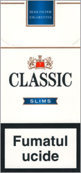 Classic Slims Blue Cigarette Pack