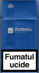 Dunhill Fine Cut Dark Blue 100`s Cigarette Pack