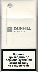 Dunhill Fine Cut White 100`s Cigarette Pack