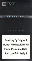 Esse Golden Leaf Super Slims 100's Cigarette Pack
