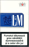 L&M Lights (Blue) Cigarette Pack