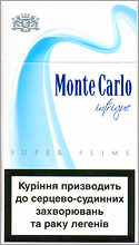 Monte Carlo Super Slims Intrigue 100`s Cigarette Pack