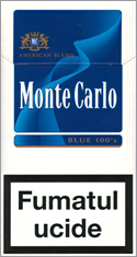 Monte Carlo Blue 100's Cigarette Pack