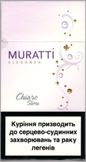 Muratti Eleganza Chiara Slims 100`s Cigarette Pack