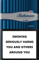 Rothmans Nano Silver Cigarette Pack