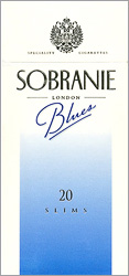 Sobranie Slims Blues 100's Cigarette Pack