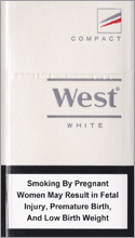 West White Compact Cigarette Pack