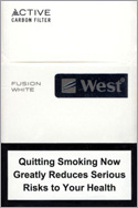 West Fusion White Cigarette Pack