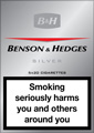 Benson & Hedges Silver Cigarette pack