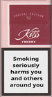 Kiss Super Slims Cherry Cigarette pack