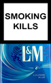 L&M Lounge Blue Cigarette pack