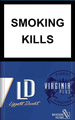 LD Virginia Plus Blue Cigarette pack