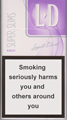 LD Super Slims Violet Cigarette pack