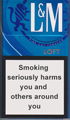 L&M Loft Blue Cigarette pack