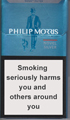 Philip Morris Novel Silver Cigarette pack