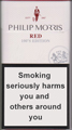 Philip Morris Red 100S Cigarette pack