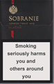 Sobranie KS SS Black (mini) Cigarette pack