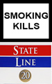 State Line Navy Classic Cigarette pack