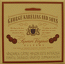 George Karelias And Sons Cigarette pack