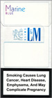 L&M MIXX BLue Marin Super Slims Cigarette pack