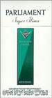 Parliament Super Slims Menthol 100's Cigarette pack