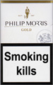 Philip Morris Gold Cigarette pack