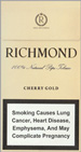 Richmond Cherry Gold Super Slims 100s Cigarette pack