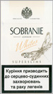 Sobranie Super Slims Whites 100's Cigarette pack