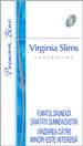 Virginia Slims Super Slims Blue 100`s Cigarette pack