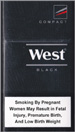 West Black Compact Cigarette pack