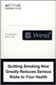 West Fusion White Cigarette pack