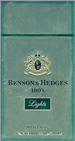 BENSON HEDGE LIGHT MENTHOL BOX 100