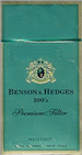 BENSON HEDGE MENTHOL BOX 100