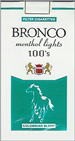 BRONCO LIGHT MENTHOL 100